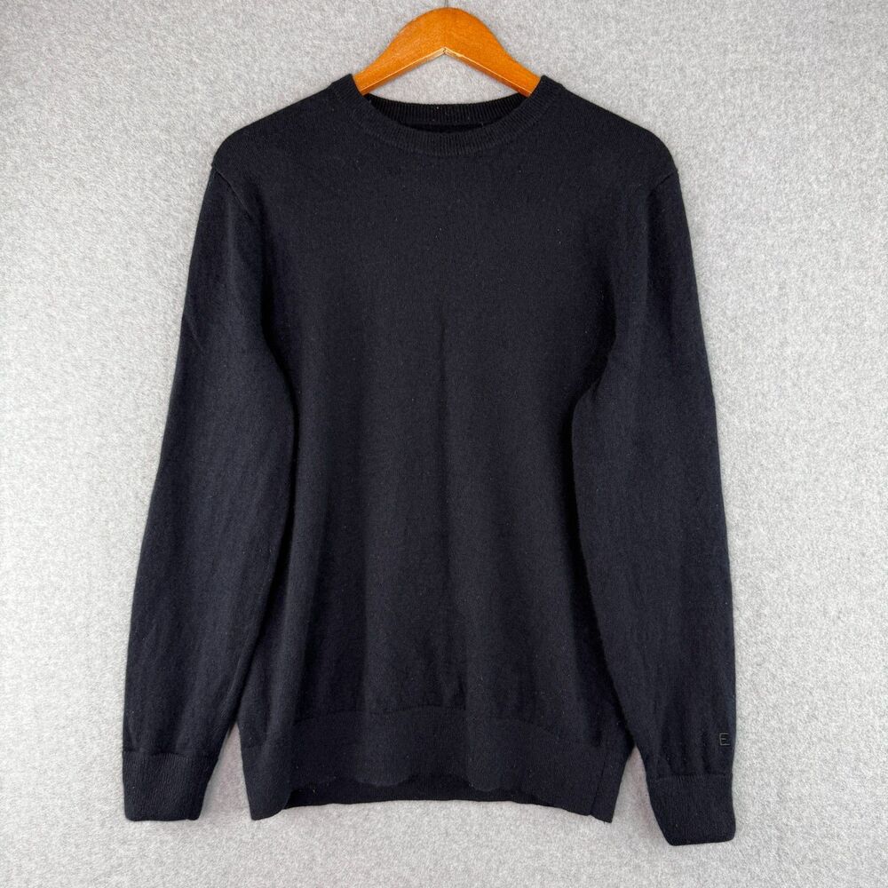 Everlane Navy Blue Crewneck Pullover Sweater 100% Cashmere Preppy Quiet Luxury L